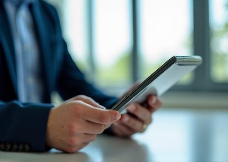 Professional team handling data securely